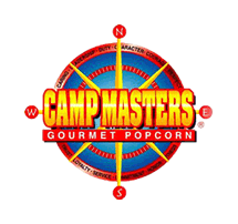 CAMPMASTERS Gourmet Popcorn Logo